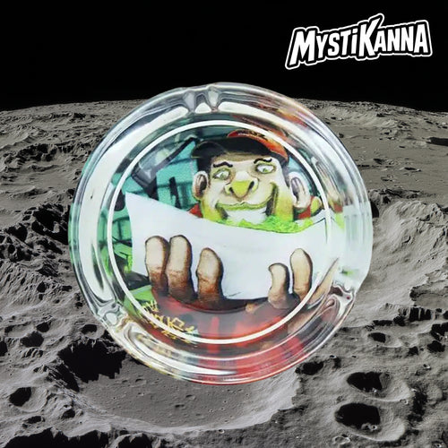 Cendrier en verre Beuz Rolling 9cm - accessoire CBD Mystikanna boutique France