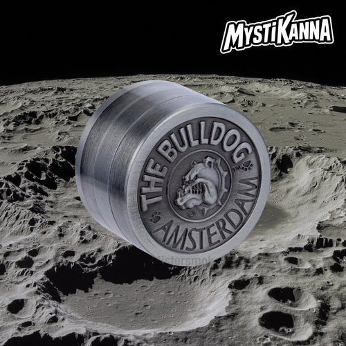 Grinder 4 parties The Bulldog Amsterdam avec tamis broyeur CBD premium - Mystikanna